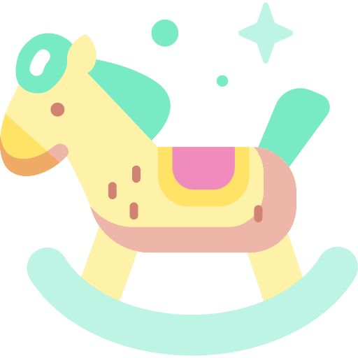 Horse toy child kid and baby horse toy icon Horse toy child kid and baby horse toy icon