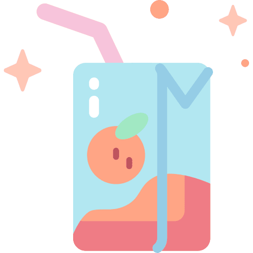 Juice drink carton straw icon Juice drink carton straw icon
