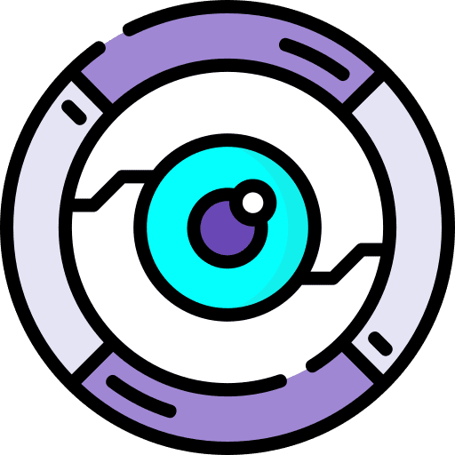 Eye cyberpunk sci fi science fiction icon Eye cyberpunk sci fi science fiction icon