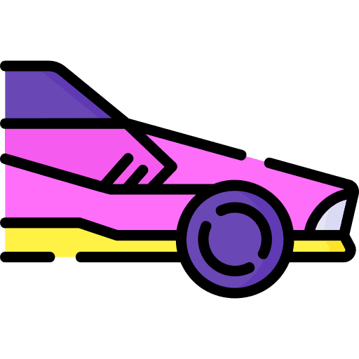 Car automobile science fiction transport icon Car automobile science fiction transport icon