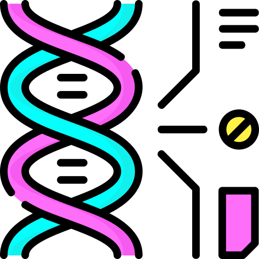 Dna technology futuristic dna icon Dna technology futuristic dna icon