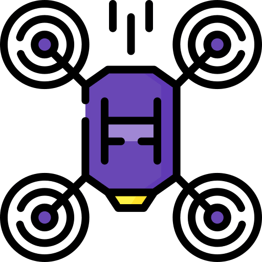 Drone electronics quadrocopter drone icon Drone electronics quadrocopter drone icon