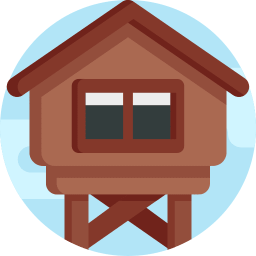 Hut hut wooden house real estate icon