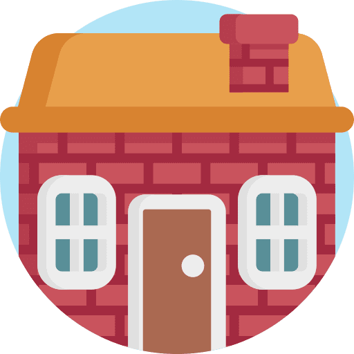 House architecture and city buildings construction icon House architecture and city buildings construction icon