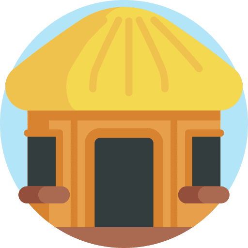 Hut shelter africa history icon Hut shelter africa history icon