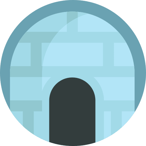 Igloo scenery architecture and city igloo icon Igloo scenery architecture and city igloo icon