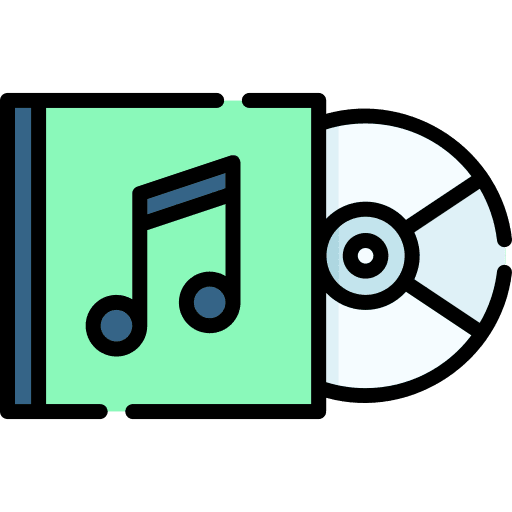 Cd player electronics record cd icon