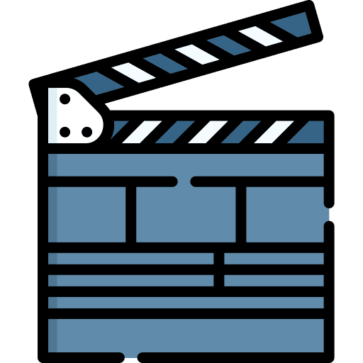 Clapperboard film cinema tool icon