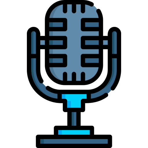 Microphone band audio interface icon Microphone band audio interface icon