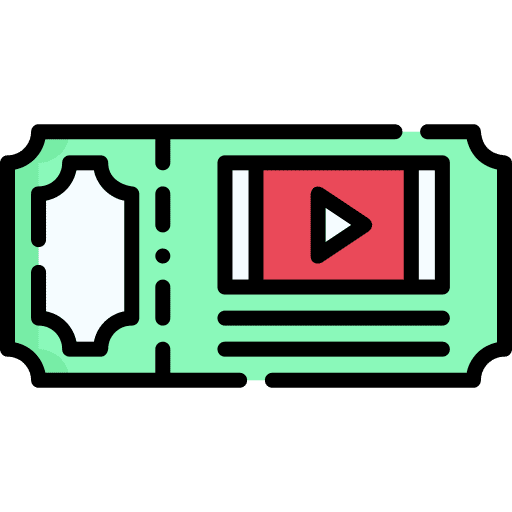 Movie ticket entertainment movies access icon Movie ticket entertainment movies access icon