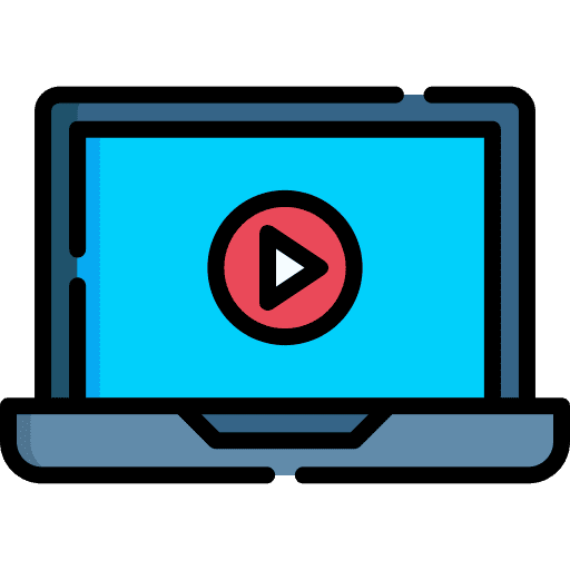 Laptop laptop video video player icon Laptop laptop video video player icon
