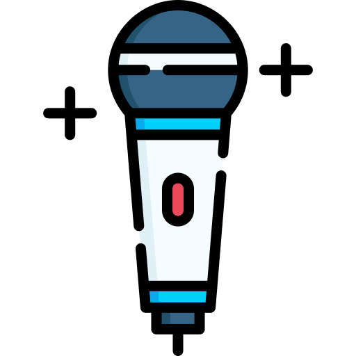 Microphone singer sing technology icon Microphone singer sing technology icon
