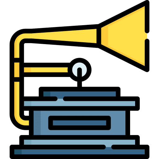 Phonograph music electronics trophy icon Phonograph music electronics trophy icon