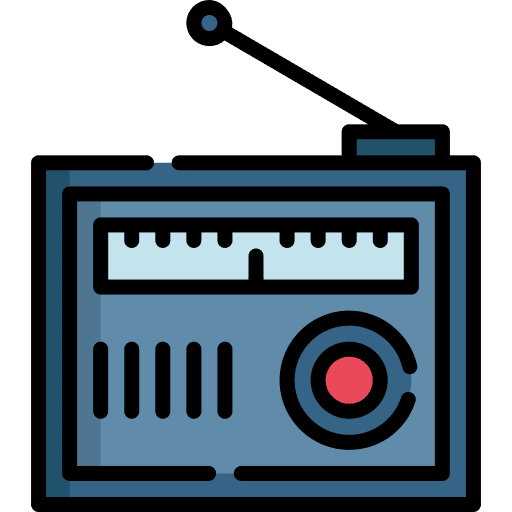 Radio technology transistor electronics icon Radio technology transistor electronics icon