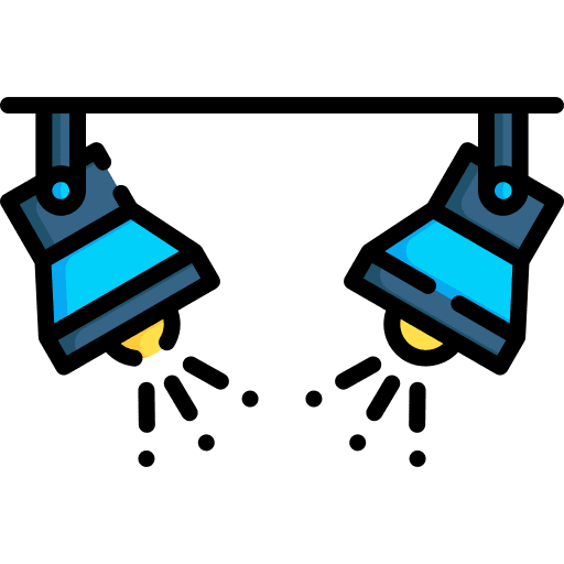 Spotlight spotlight electronics illumination icon Spotlight spotlight electronics illumination icon