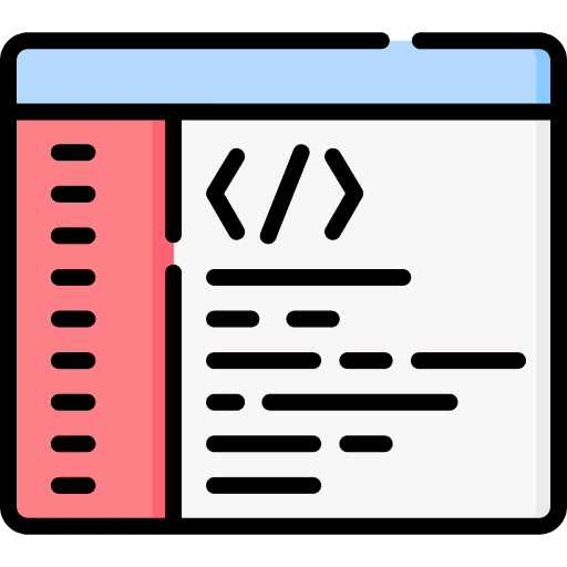 Coding programing language coding multimedia icon