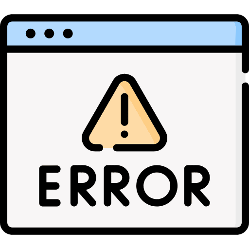 Error seo and web website ui icon