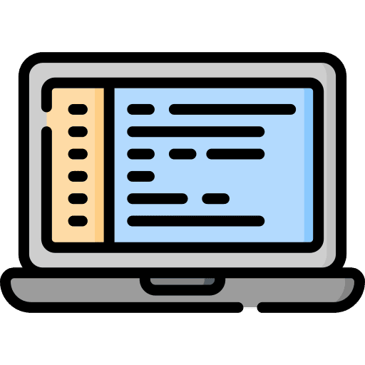 Software development software programming laptop icon