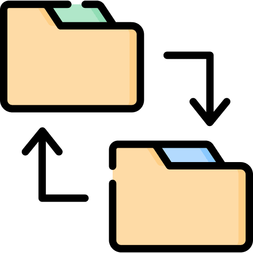 File sharing archive connection data storage icon File sharing archive connection data storage icon