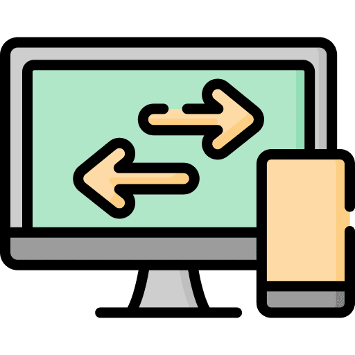 File transfer file transfer mobile devices icon File transfer file transfer mobile devices icon