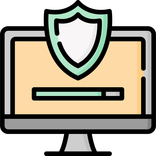 Security system technology security system shield icon Security system technology security system shield icon