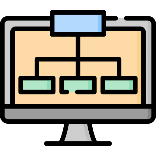 Structure website sitemap browser icon Structure website sitemap browser icon