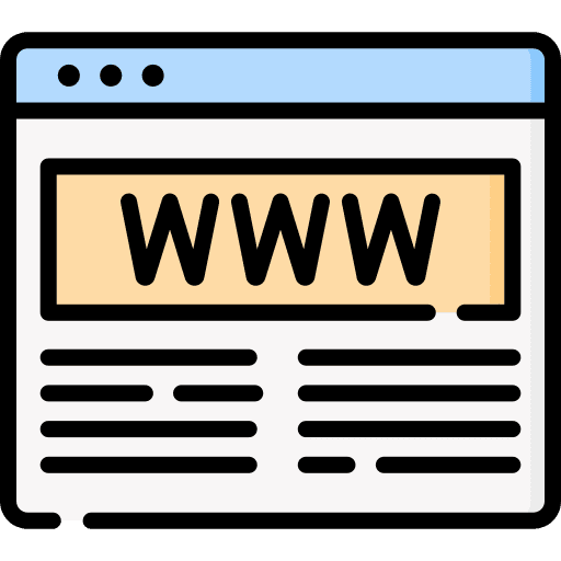 Website network internet web browser icon Website network internet web browser icon