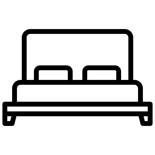 Bed rest furniture and household house things icon