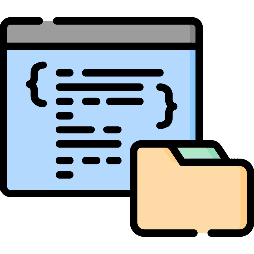 Coding web programming folder web development icon Coding web programming folder web development icon