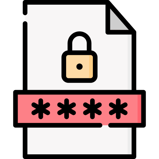 File protection security padlock locked icon File protection security padlock locked icon