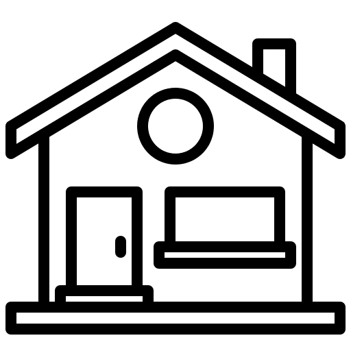Home buildings property construction icon