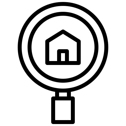 Search magnifier search home icon Search magnifier search home icon