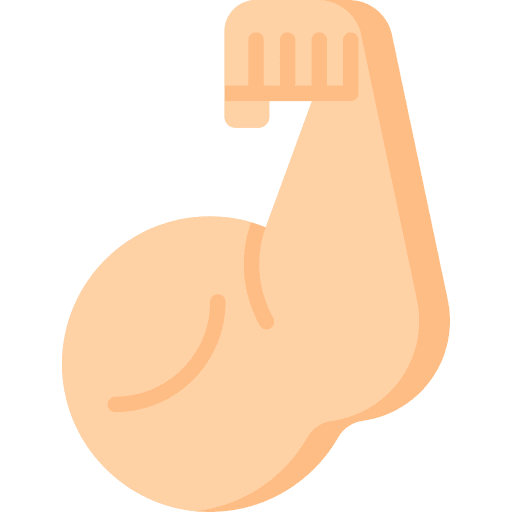 Bicep arm wellness human body icon Bicep arm wellness human body icon