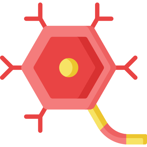 Neuron nervous tissue cell healthcare and medical icon