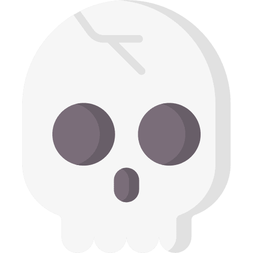 Skull kill fracture healthcare and medical icon Skull kill fracture healthcare and medical icon