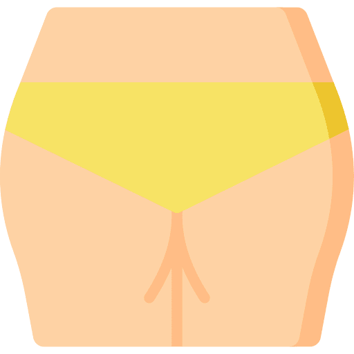 Buttocks human body panties underwear icon Buttocks human body panties underwear icon