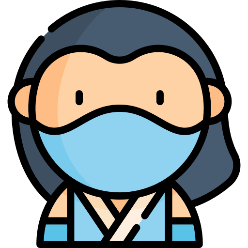 Ninja profile boy costume icon