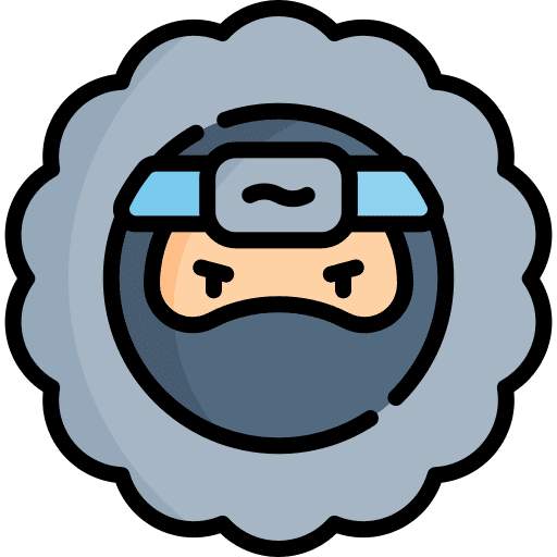Ninjutsu martial arts warrior user icon Ninjutsu martial arts warrior user icon