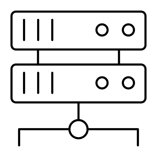 Data center data center server data storage icon