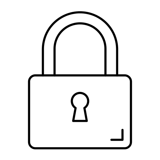 Lock safety lock padlock icon