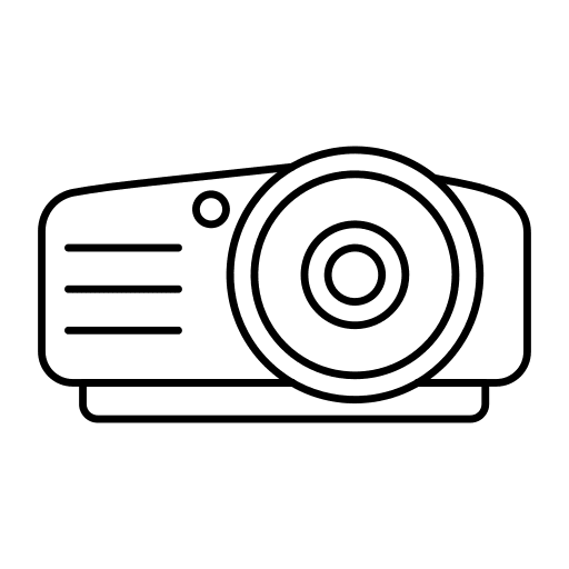 Projector multimedia film electronics icon