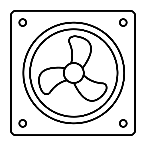 Fan cooling fan electronics icon