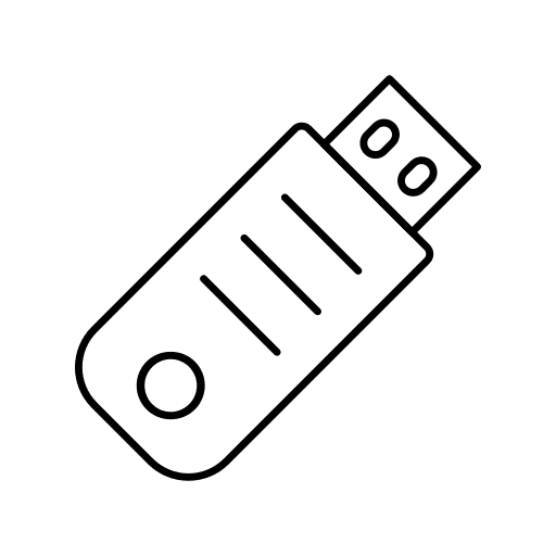 Usb drive technology multimedia flash icon