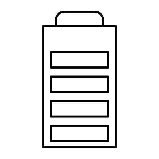 Battery battery battery level battery status icon