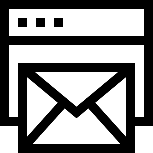 Email communications message browser icon