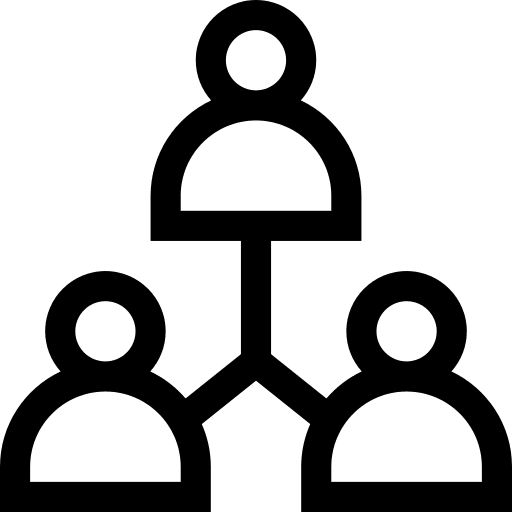 Manager boss business network icon