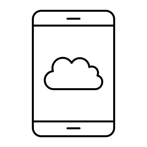 Smartphone cloud computing smartphone technology icon