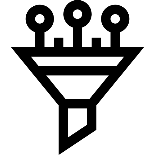 Funnel funnel analysis discrimination icon Funnel funnel analysis discrimination icon