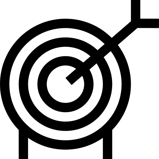 Target objective sports and competition goal icon Target objective sports and competition goal icon