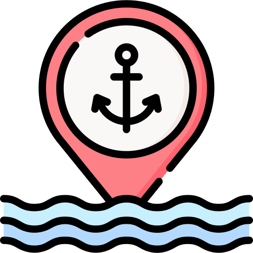 Anchor anchor location pin placeholder icon